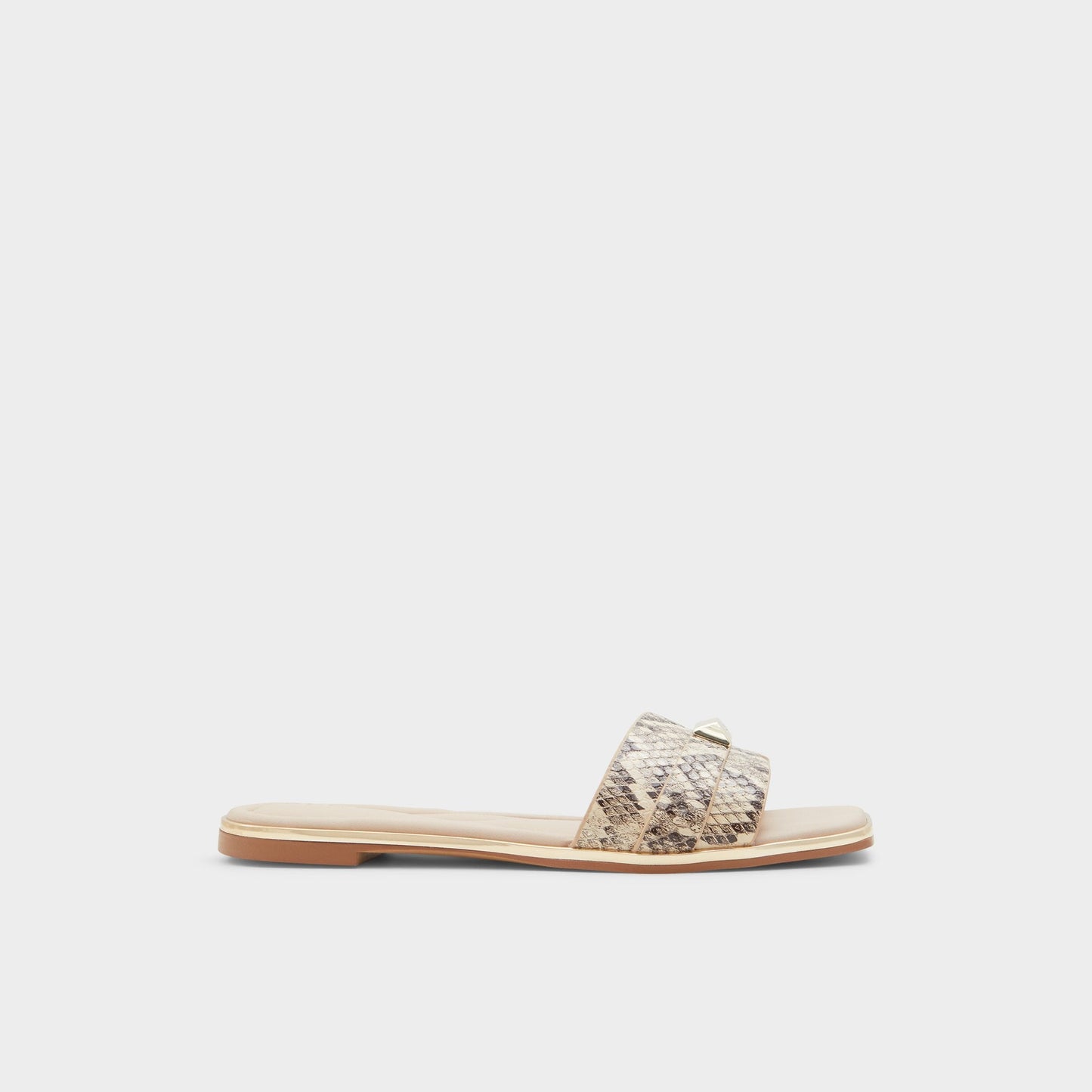 Darine Natural Women's Flats - Slide sandal - Natural
