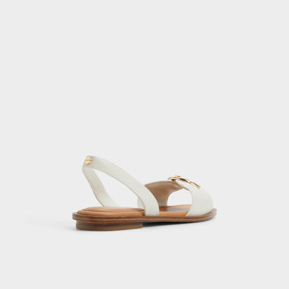 Goassi White/Bone Women's Flats - Flat sandal - White/bone
