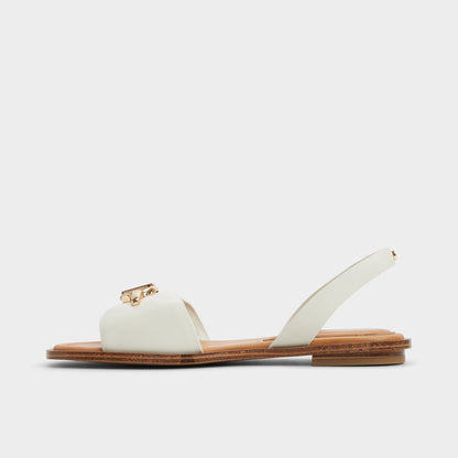 Goassi White/Bone Women's Flats - Flat sandal - White/bone
