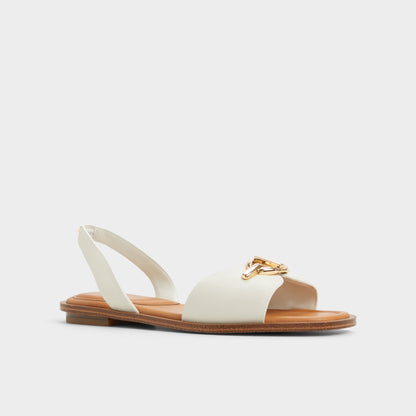 Goassi White/Bone Women's Flats - Flat sandal - White/bone
