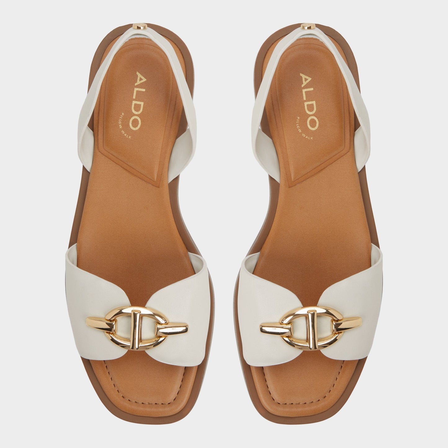 Goassi White/Bone Women's Flats - Flat sandal - White/bone