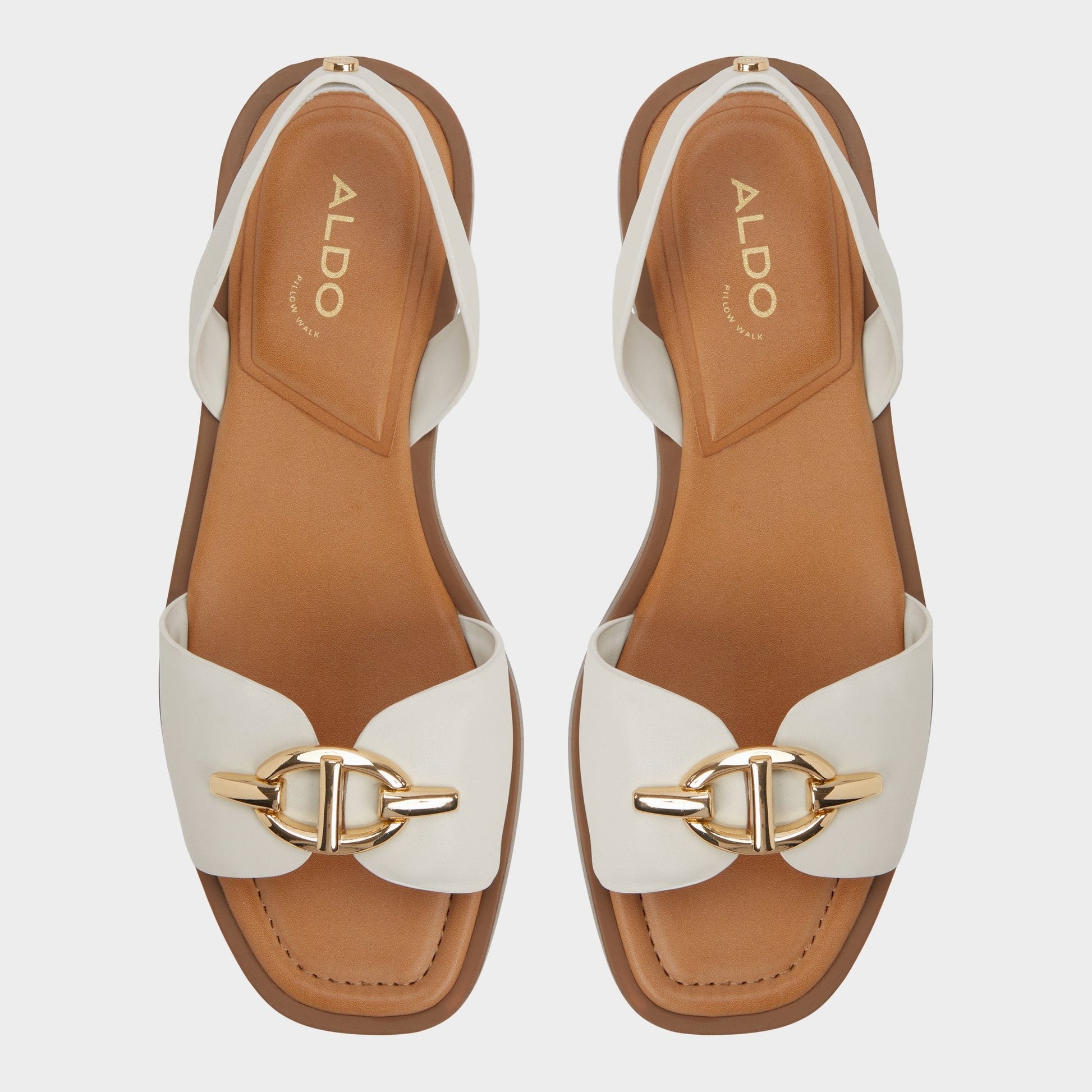 Goassi White/Bone Women's Flats - Flat sandal - White/bone