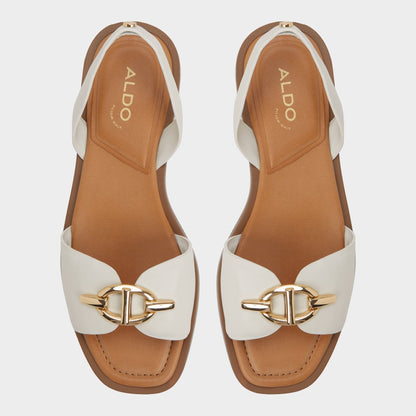 Goassi White/Bone Women's Flats - Flat sandal - White/bone