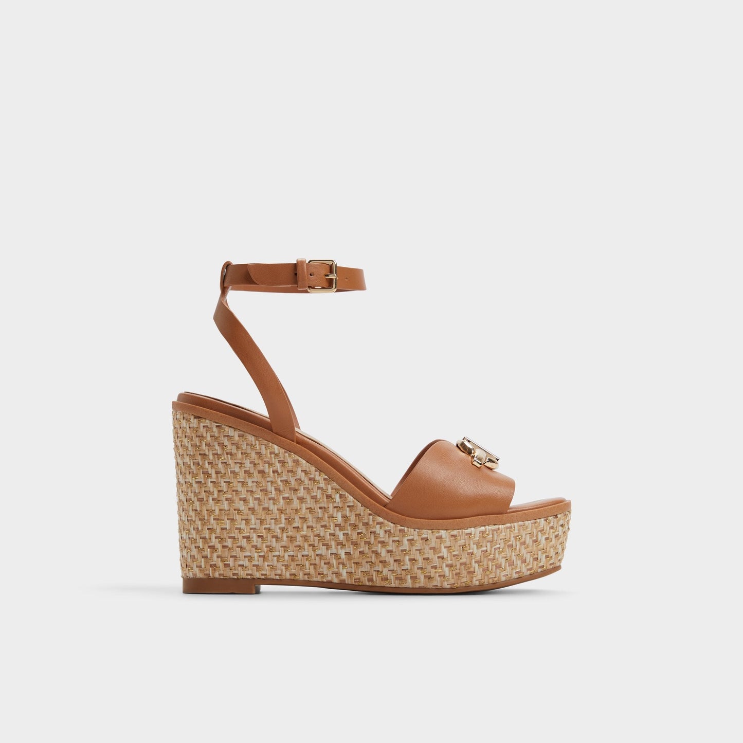 Ybylin Medium Brown Women's Wedges - Wedge sandal, Wedge heel - Medium Brown