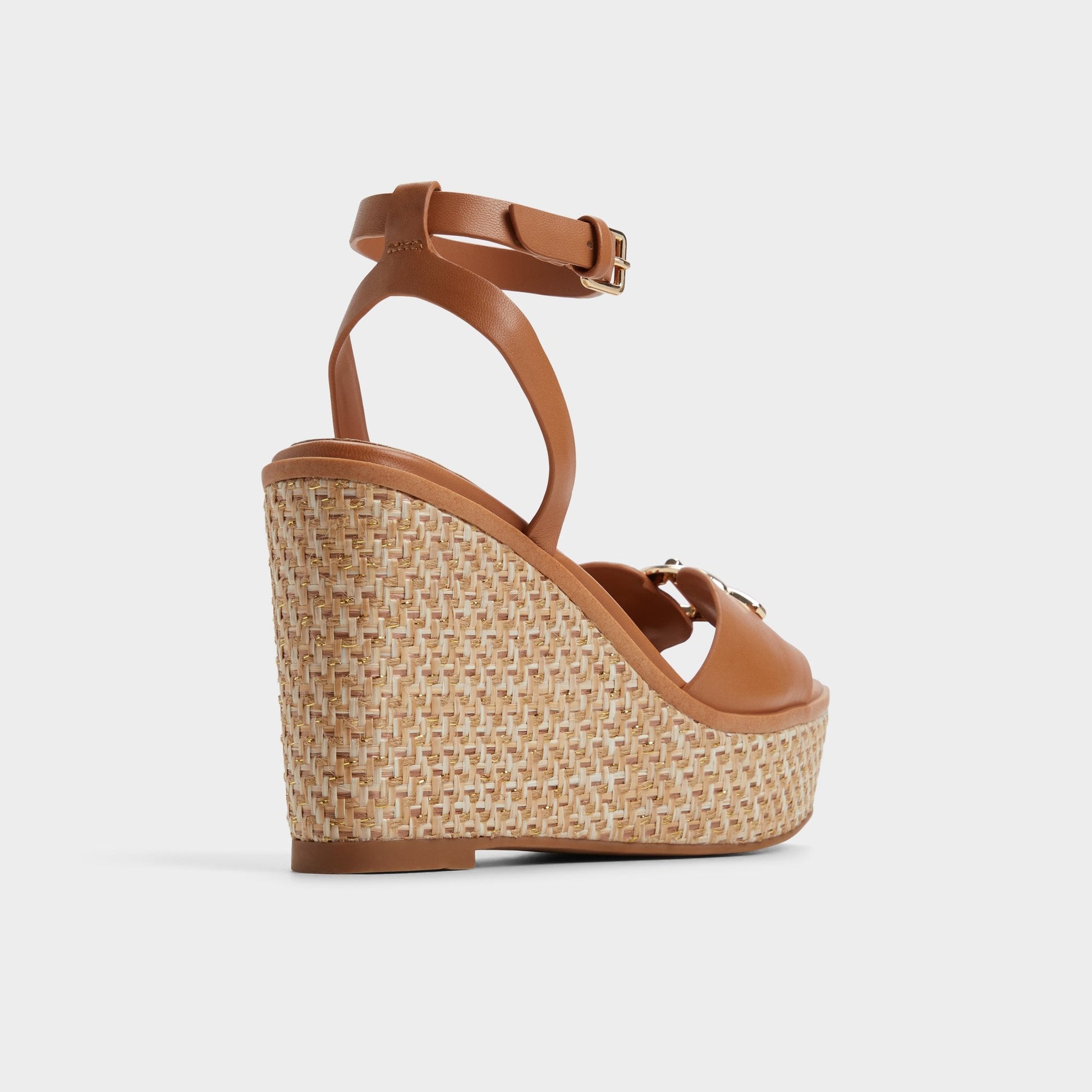 Ybylin Medium Brown Women's Wedges - Wedge sandal, Wedge heel - Medium Brown