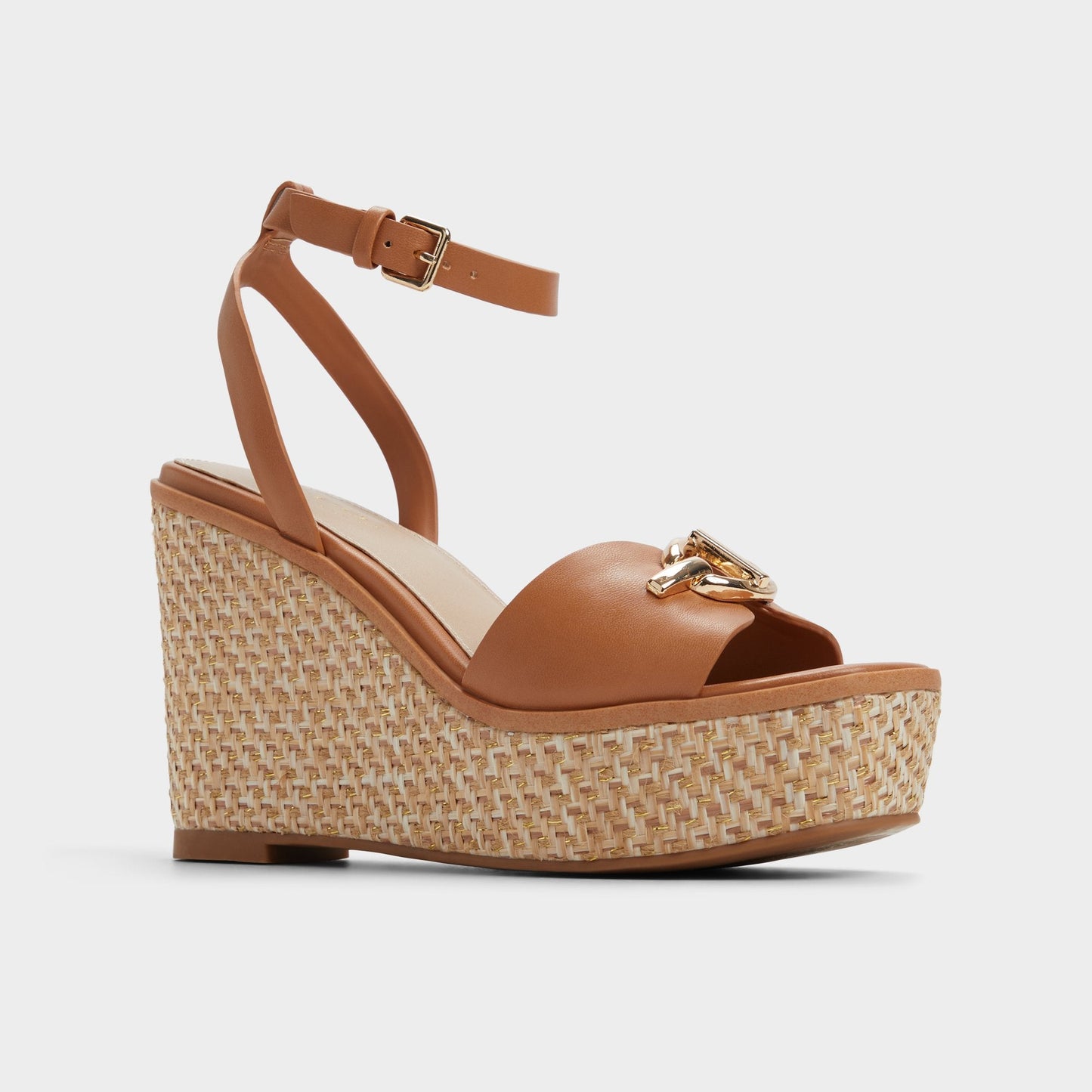 Ybylin Medium Brown Women's Wedges - Wedge sandal, Wedge heel - Medium Brown