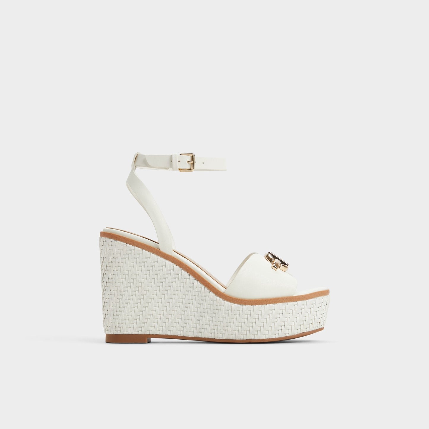 Ybylin White Women's Wedges - Wedge sandal, Wedge heel - White