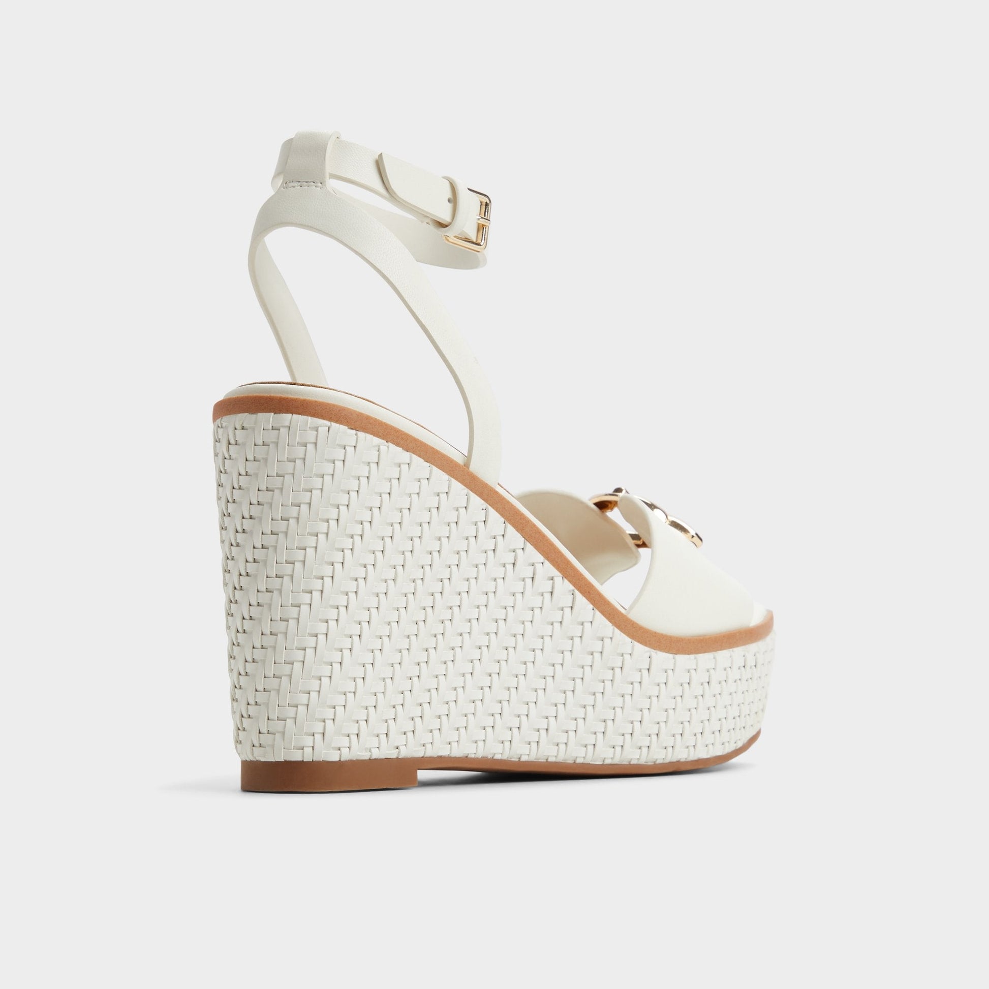 Ybylin White Women's Wedges - Wedge sandal, Wedge heel - White