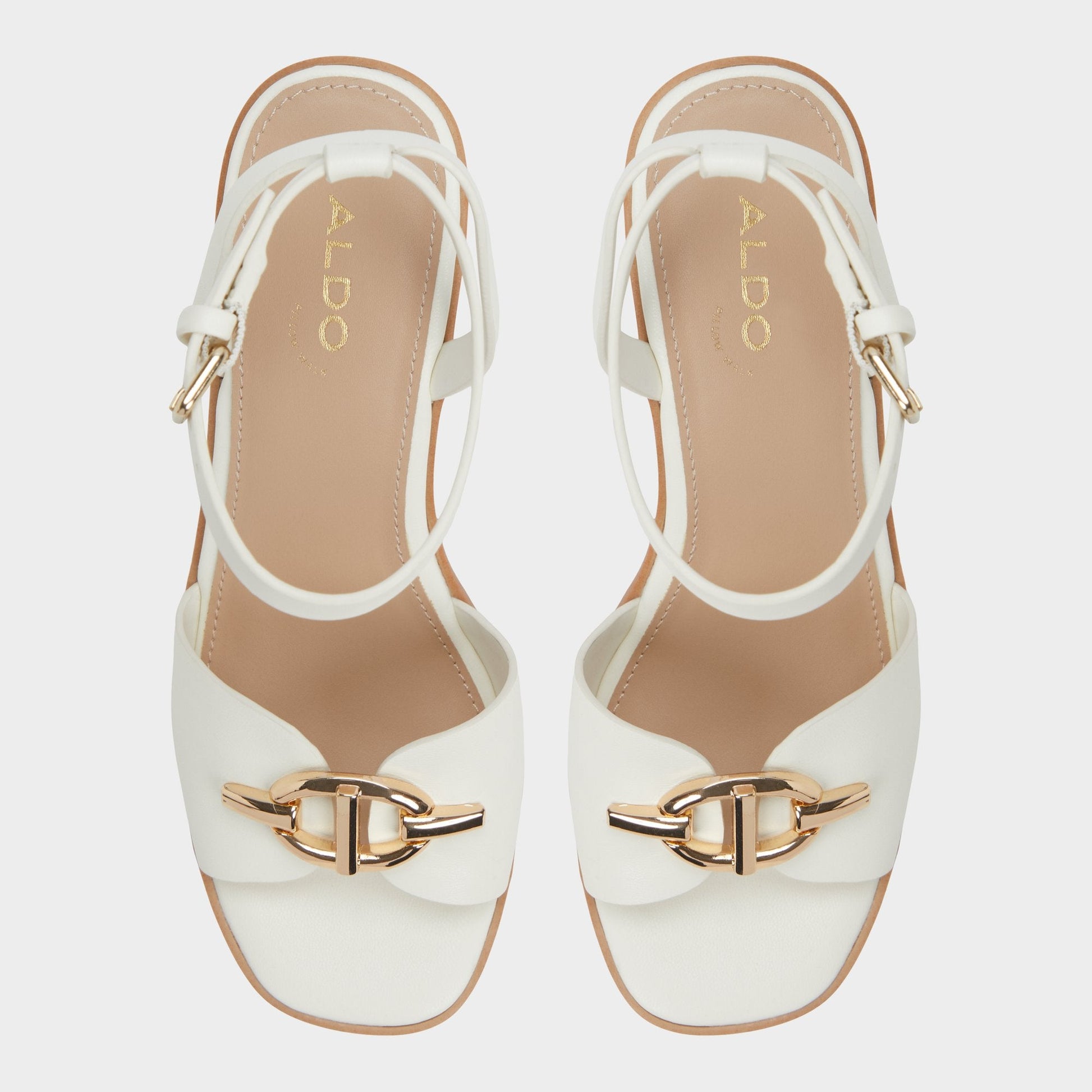 Ybylin White Women's Wedges - Wedge sandal, Wedge heel - White