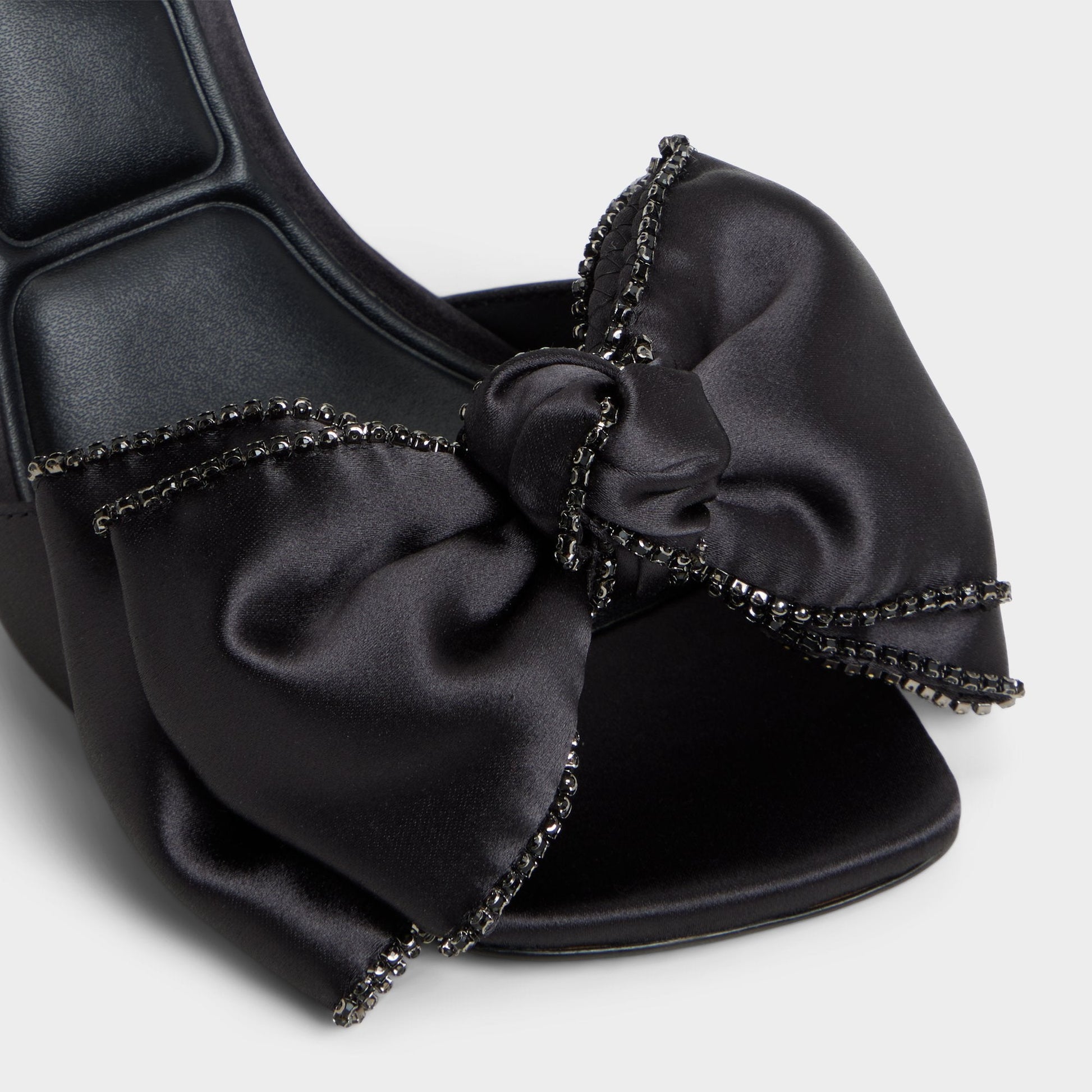 Tinsel in Black - Strappy heeled sandal, Stiletto heel - Black