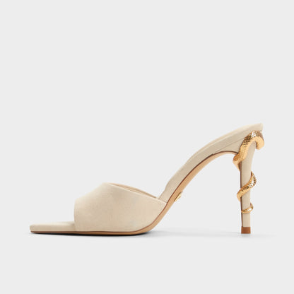 Seashella Bone Women's Heeled mules - Heeled mule - Bone