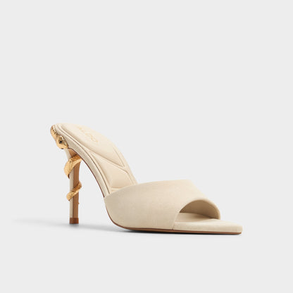 Seashella Bone Women's Heeled mules - Heeled mule - Bone