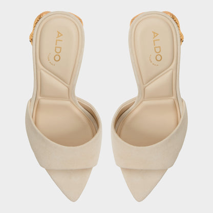 Seashella Bone Women's Heeled mules - Heeled mule - Bone