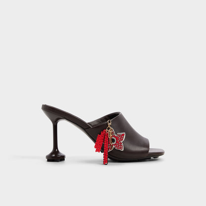 Demogorgon in Dark Brown - Women's heeled mule - Dark brown