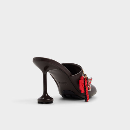 Demogorgon in Dark Brown - Women's heeled mule - Dark brown
