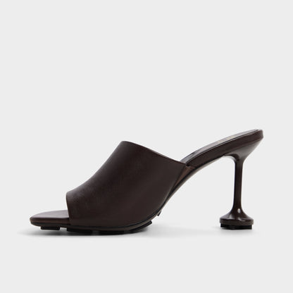 Demogorgon in Dark Brown - Women's heeled mule - Dark brown