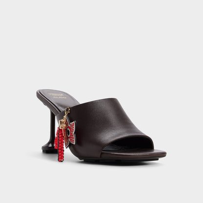 Demogorgon in Dark Brown - Women's heeled mule - Dark brown