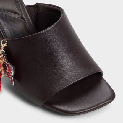 Demogorgon in Dark Brown - Women's heeled mule - Dark brown