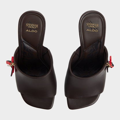 Demogorgon in Dark Brown - Women's heeled mule - Dark brown