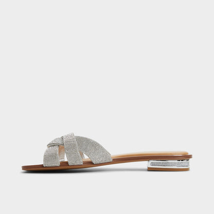 Ormeley Silver Women's Iridescent metallics - Slide sandal - Silver