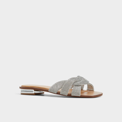 Ormeley Silver Women's Iridescent metallics - Slide sandal - Silver