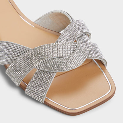 Ormeley Silver Women's Iridescent metallics - Slide sandal - Silver