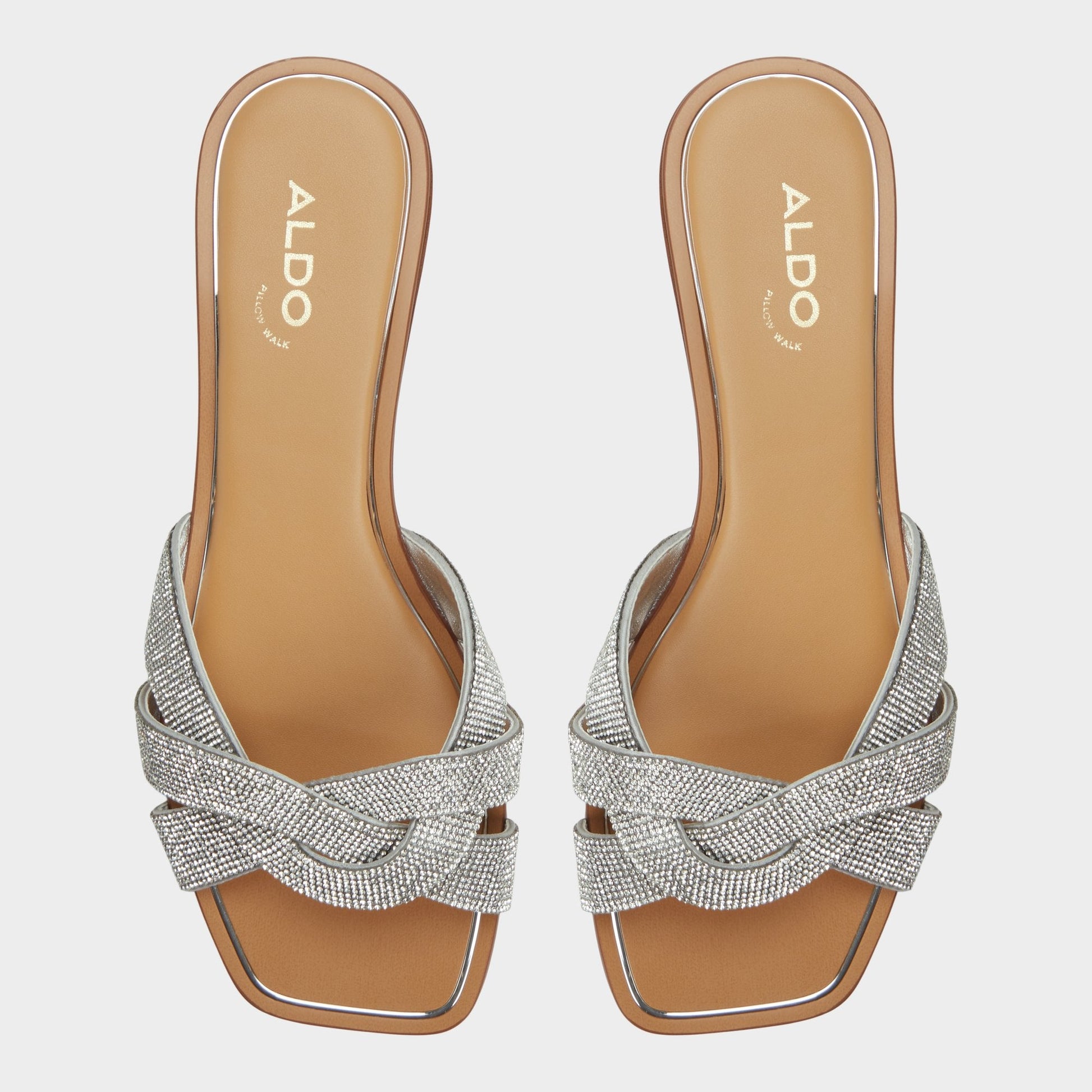 Ormeley Silver Women's Iridescent metallics - Slide sandal - Silver