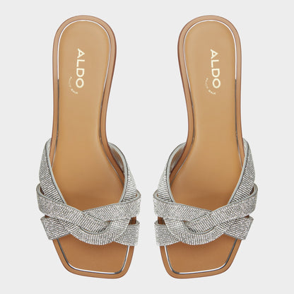 Ormeley Silver Women's Iridescent metallics - Slide sandal - Silver
