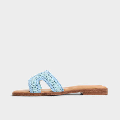 Itsandal Blue Combo Women's Flats - Slide sandal - Blue Combo