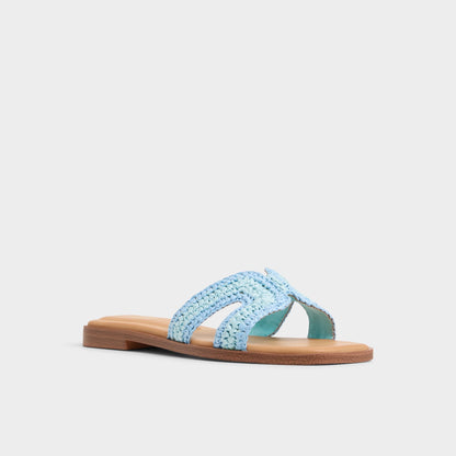 Itsandal Blue Combo Women's Flats - Slide sandal - Blue Combo