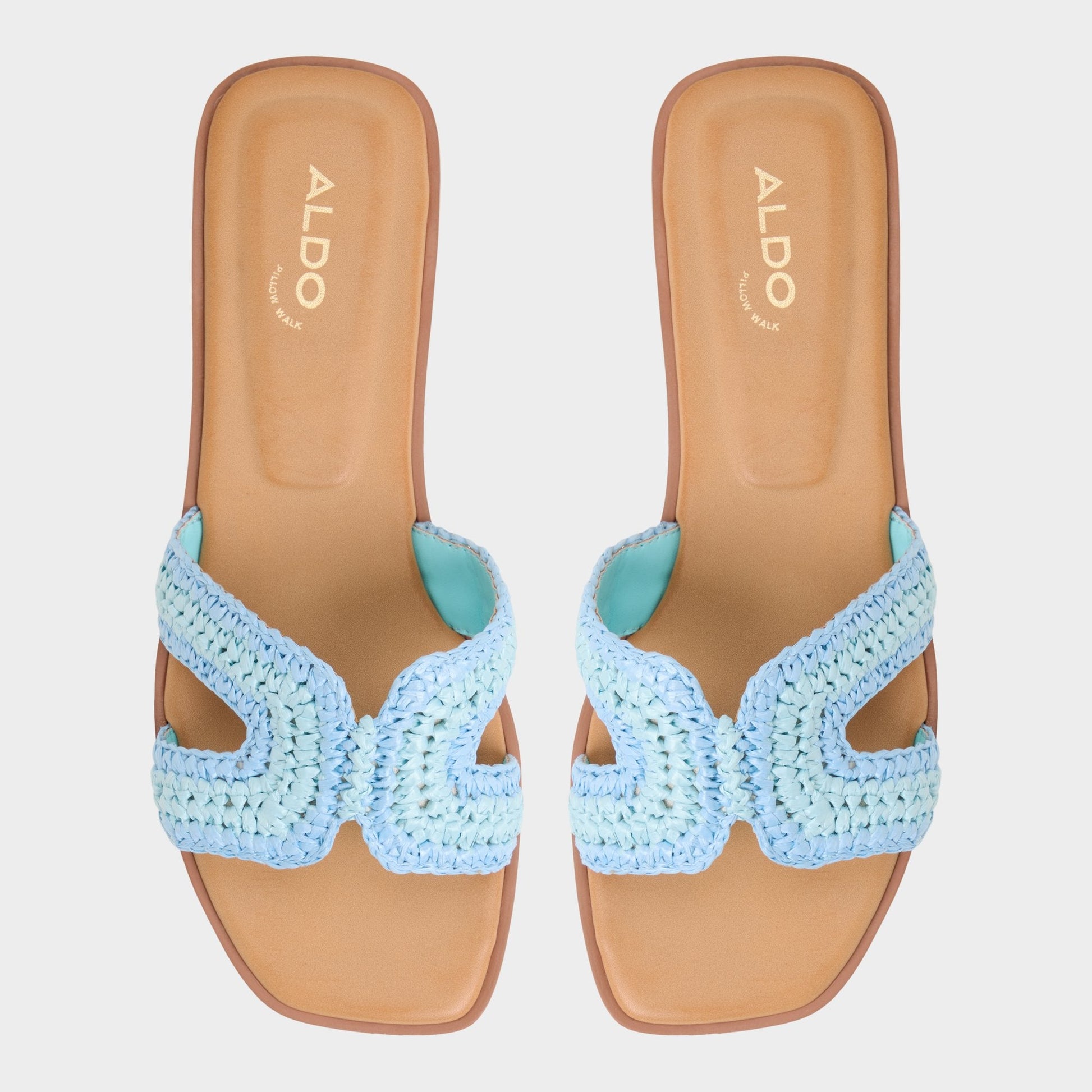 Itsandal Blue Combo Women's Flats - Slide sandal - Blue Combo