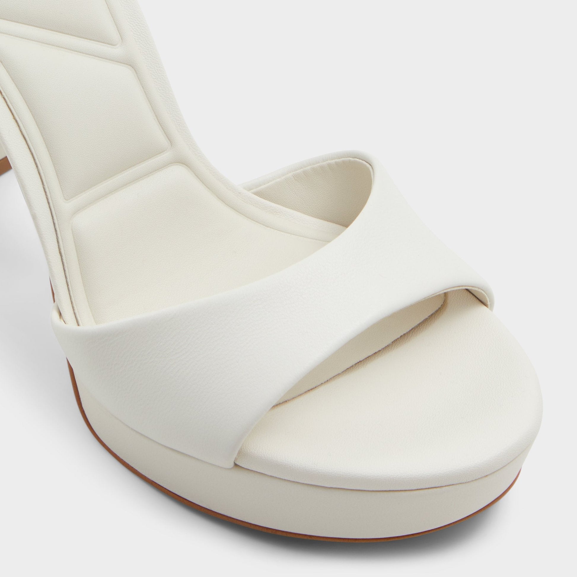 Enaegyn2.0 White/Bone Women's Platform Shoes - Strappy heeled sandal, Block heel - White/bone