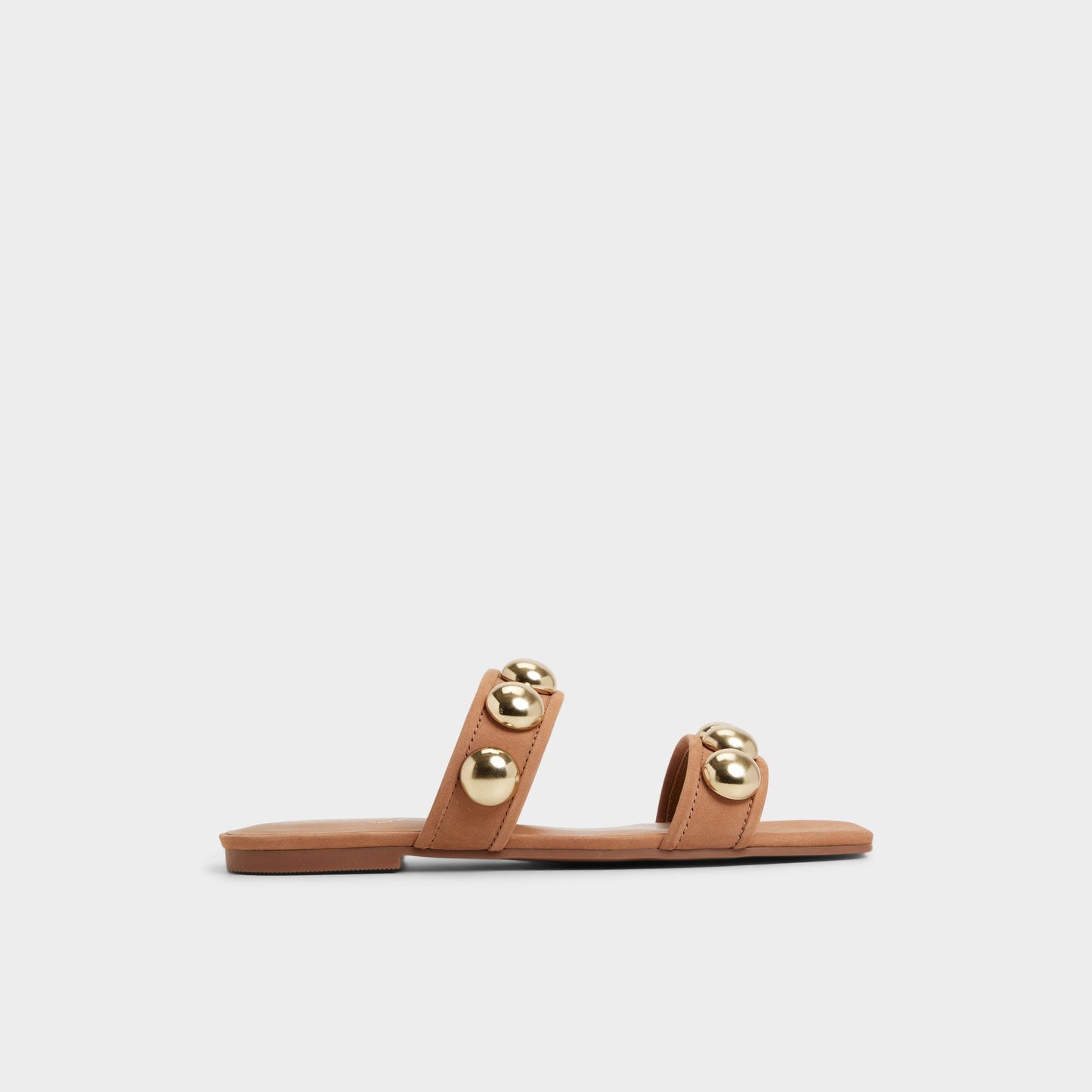 Katalena in Medium Brown - Slide sandal - Medium Brown