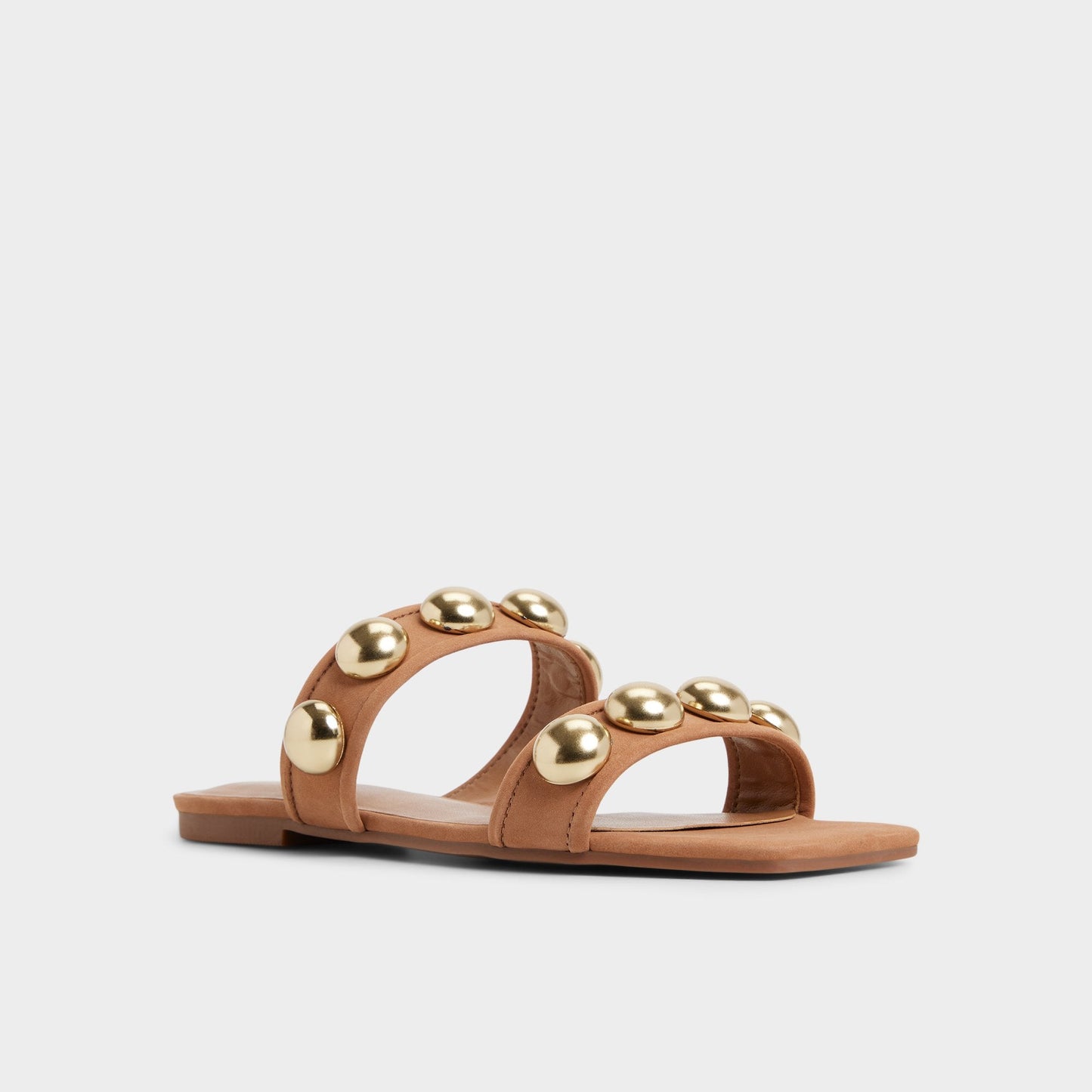 Katalena in Medium Brown - Slide sandal - Medium Brown