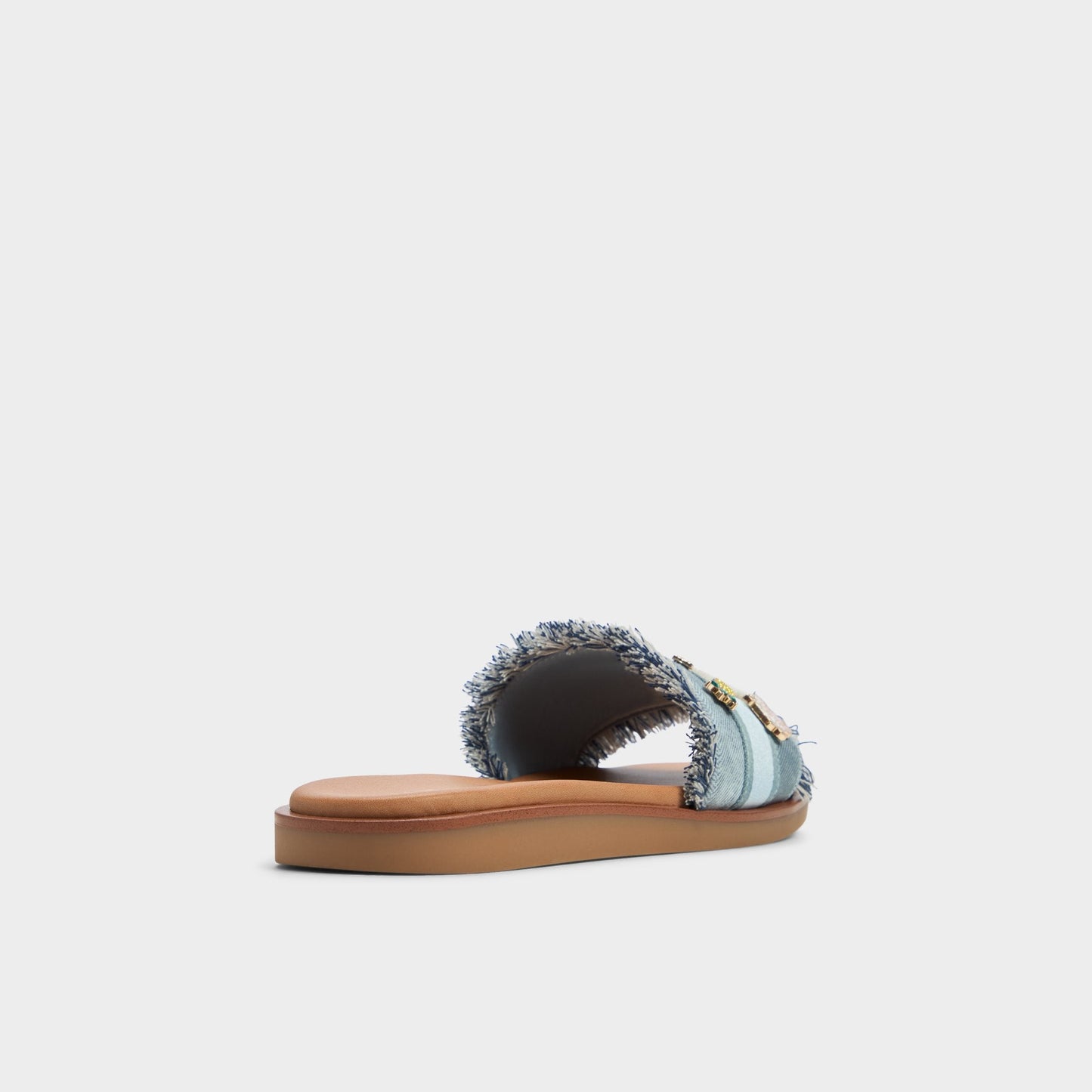 Beachside Denim Women's Flats - Slide sandal - Denim