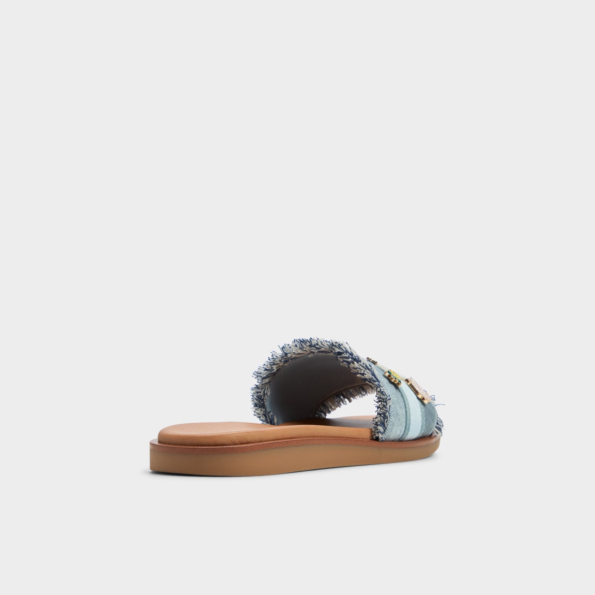 Beachside Denim Women's Flats - Slide sandal - Denim