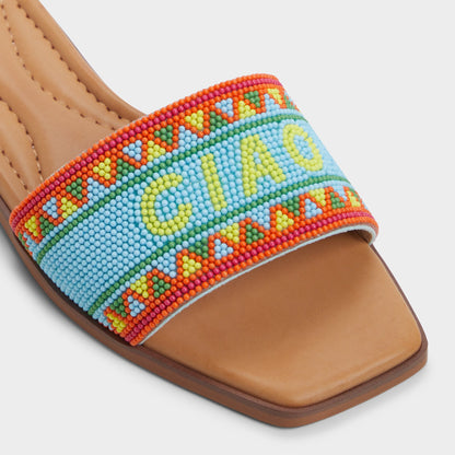 Seavacay Bright Multi Women's Flats - Slide sandal - Bright Multi