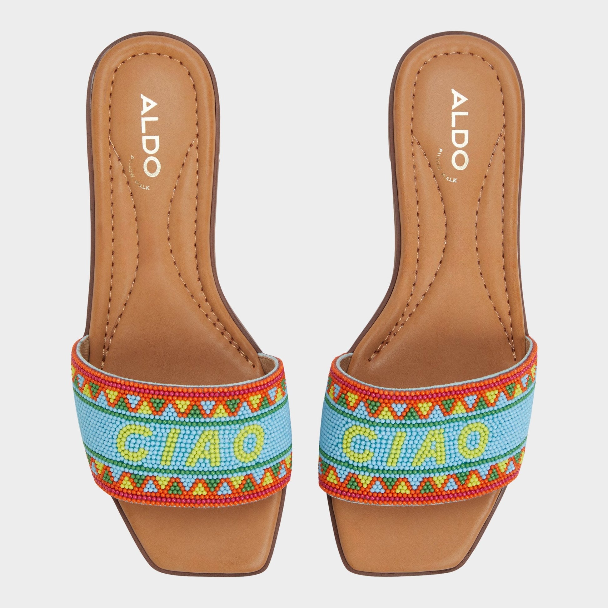 Seavacay Bright Multi Women's Flats - Slide sandal - Bright Multi