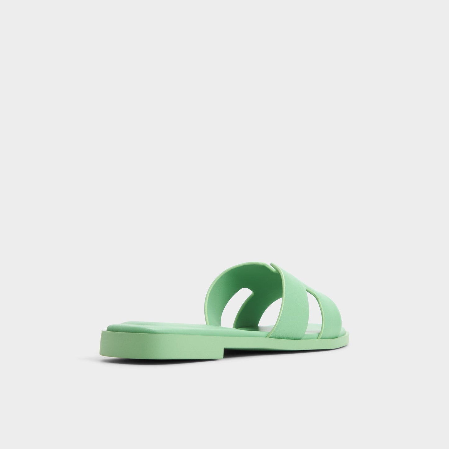 Itsandal Medium Green Women's Flats - Slide sandal - Medium green