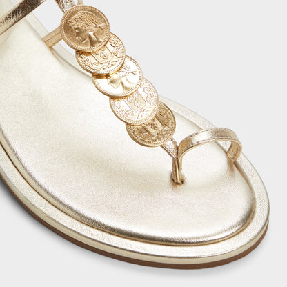Artemisa Gold Women's Travel essentials - T-strap sandal - Gold