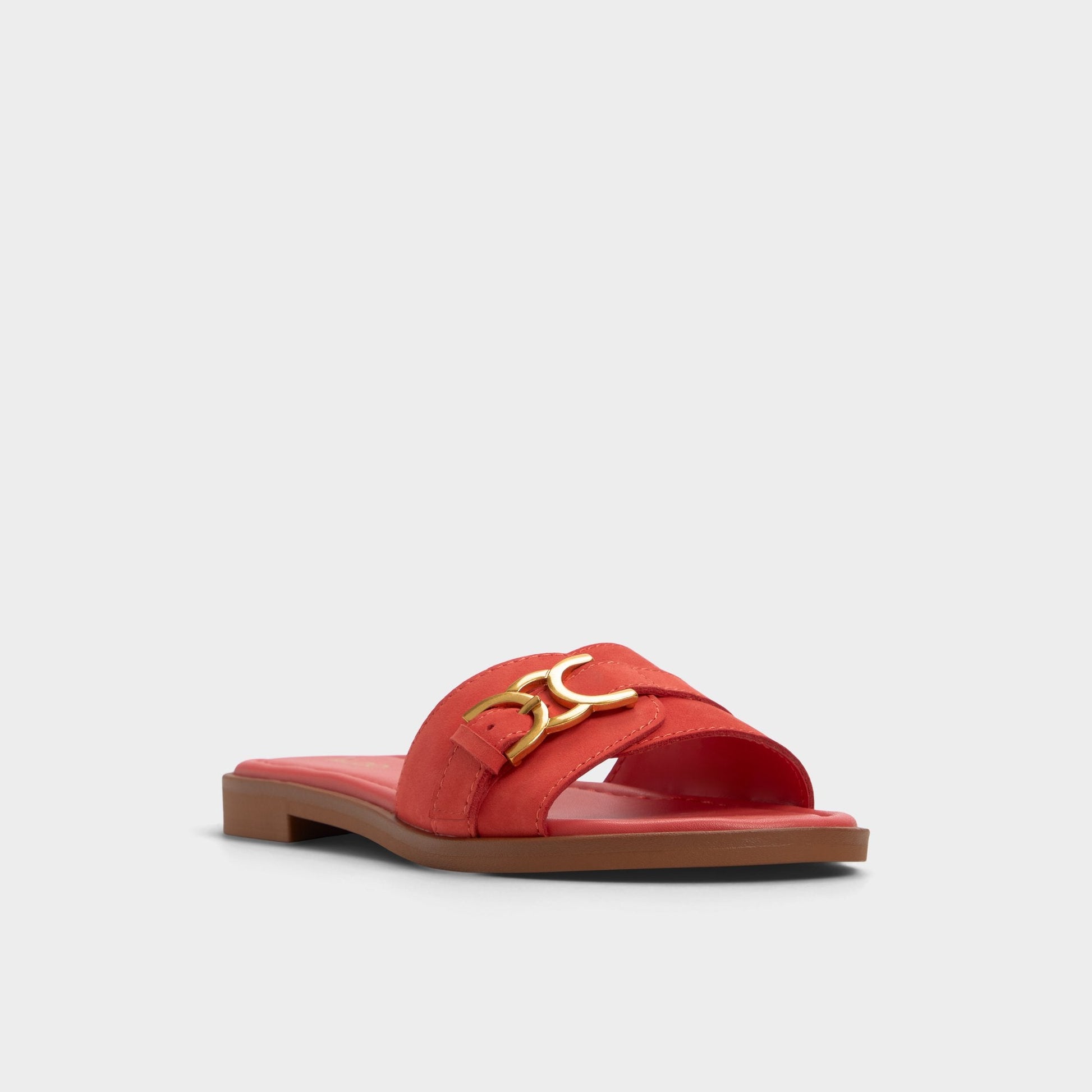 Dallaedar Medium Red Women's Flats - Slide sandal - Medium Red