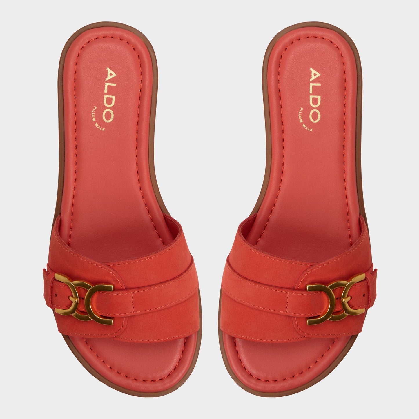 Dallaedar Medium Red Women's Flats - Slide sandal - Medium Red