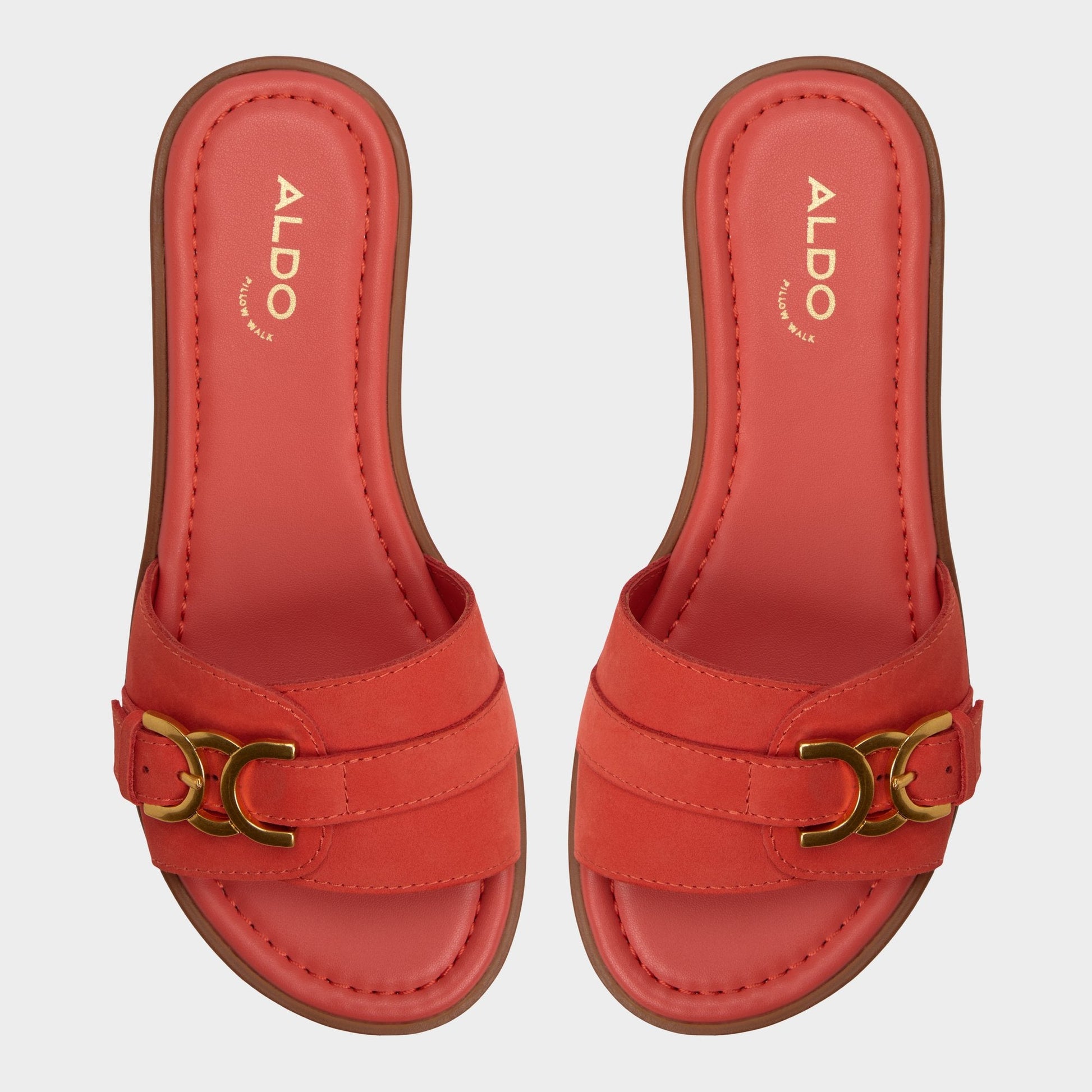 Dallaedar Medium Red Women's Flats - Slide sandal - Medium Red