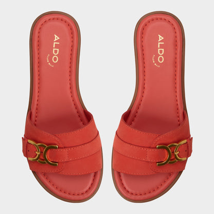 Dallaedar Medium Red Women's Flats - Slide sandal - Medium Red