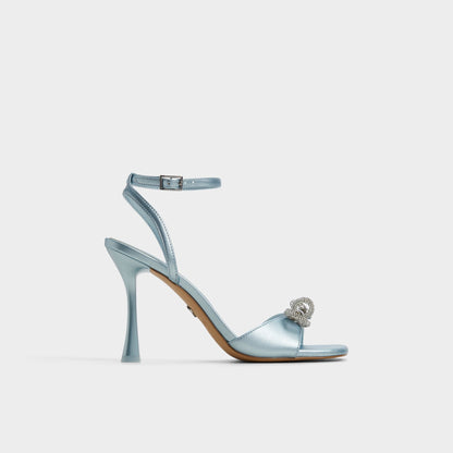 Ozley Other Blue Women's Strappy sandals - Strappy heeled sandal - Other Blue