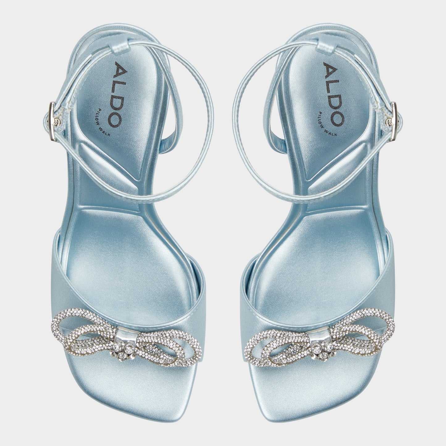 Ozley Other Blue Women's Strappy sandals - Strappy heeled sandal - Other Blue