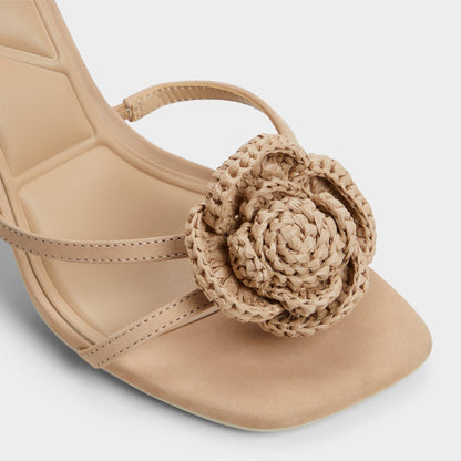 Wildblossom Sand Women's Heeled sandals - Strappy heeled sandal, Stiletto heel - Sand