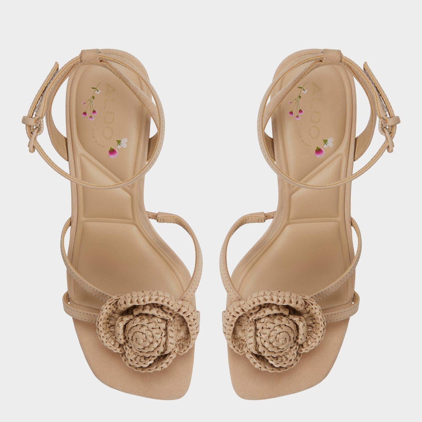 Wildblossom Sand Women's Heeled sandals - Strappy heeled sandal, Stiletto heel - Sand