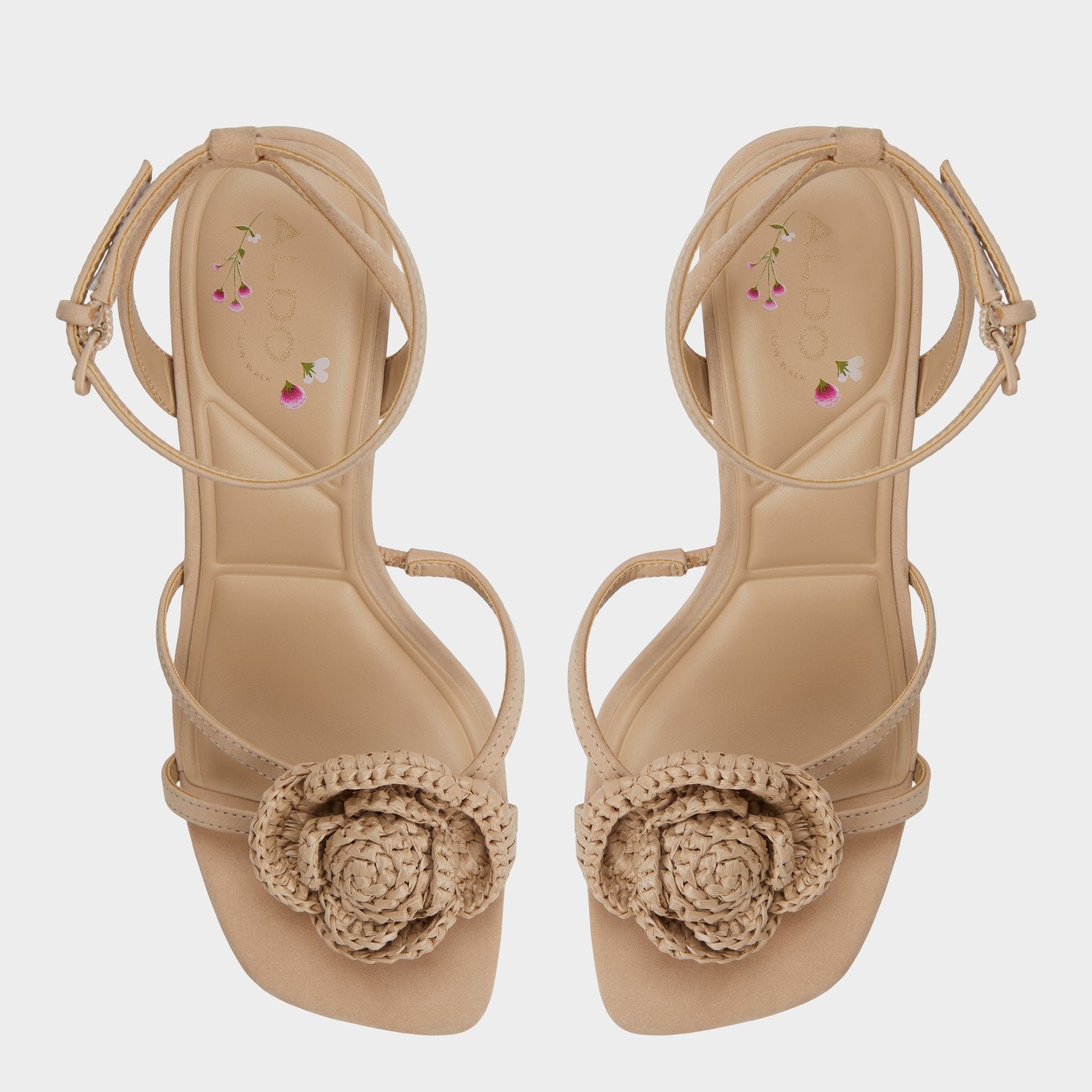 Wildblossom Sand Women's Heeled sandals - Strappy heeled sandal, Stiletto heel - Sand