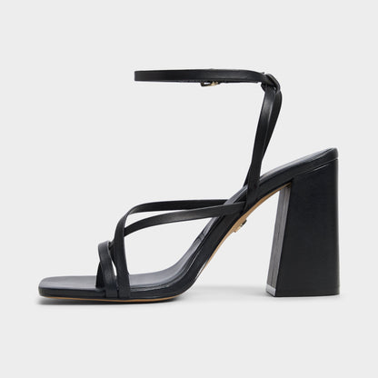 Laurader Other Black Women's Block heels - Strappy heeled sandal, Block heel - Other Black